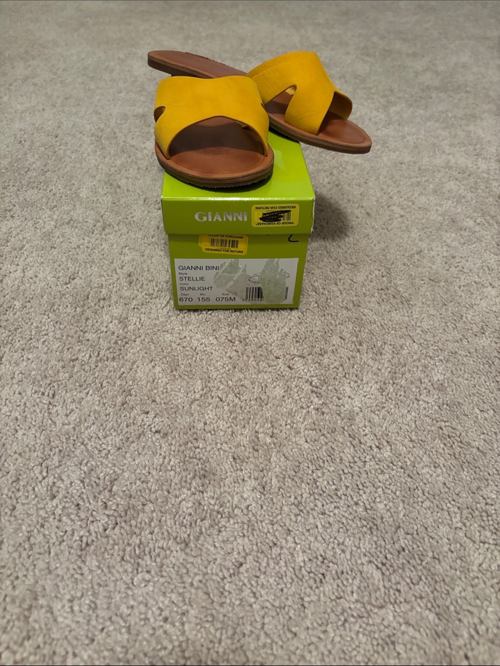 Gianni Bini Stellie Sunlight Slide Sandals
